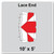 10' x 5' Classic Frame Tent Lace End, 16 oz. Ratchet Top, White and Red, with lace end diagram showing the tent's corner detail.