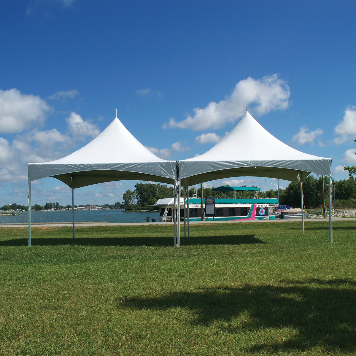 Cross Cable Tent setup