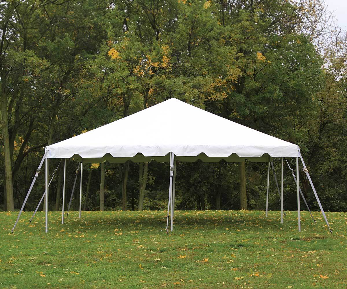 20x20 Pinnacle Series High Peak Frame Tent setup
