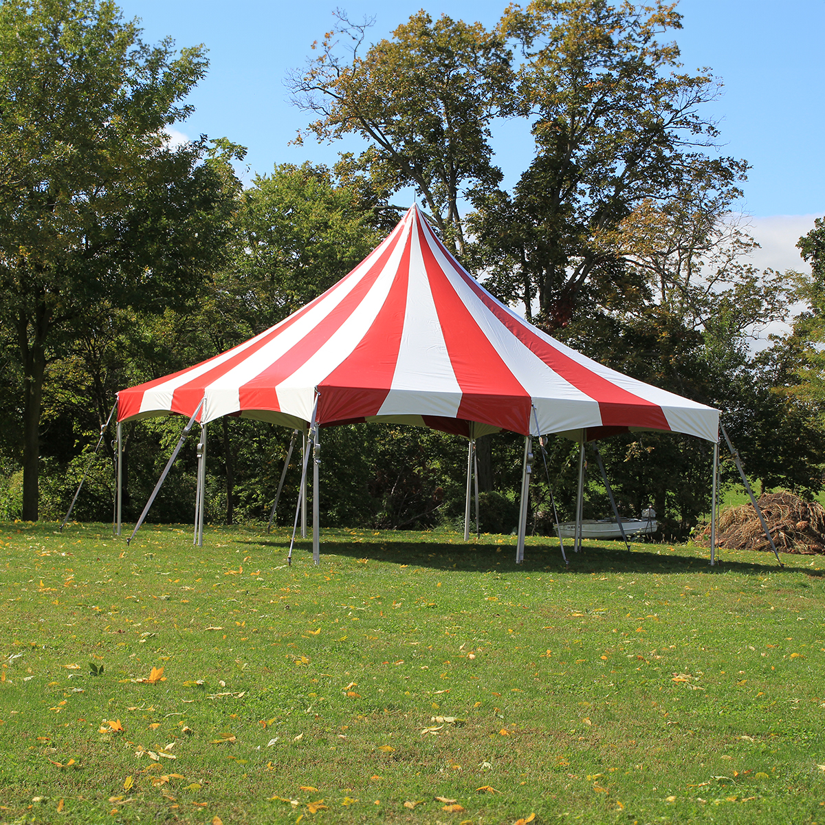 Classic circus-style high peak frame tent