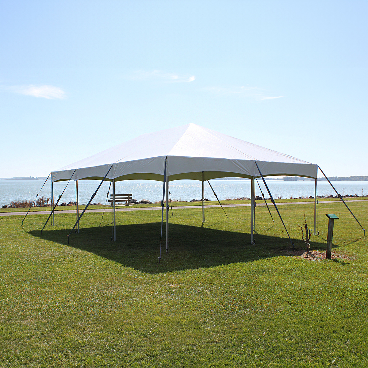 20x30 Master Series Frame Tent side view
