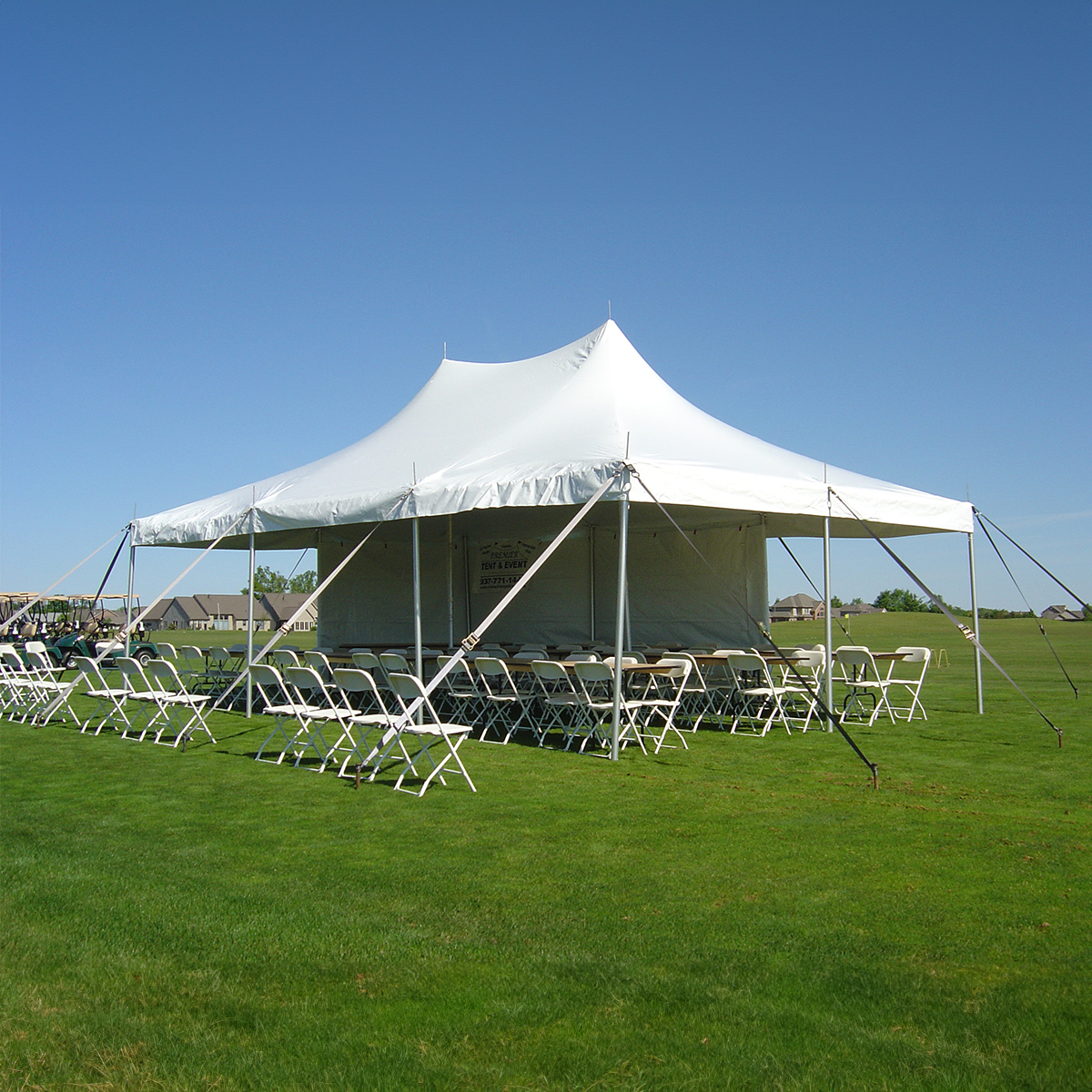 Pole Tent setup