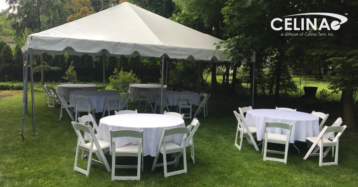 Outdoor party tent bundle setup
