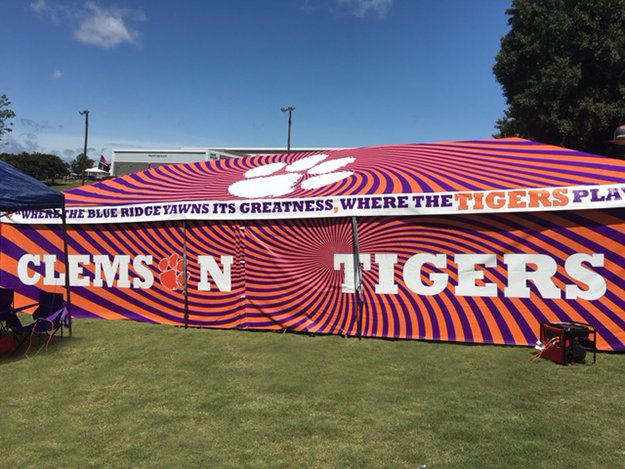 High-peak tent setup for fireworks vendors