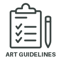 artwork guidelines icon