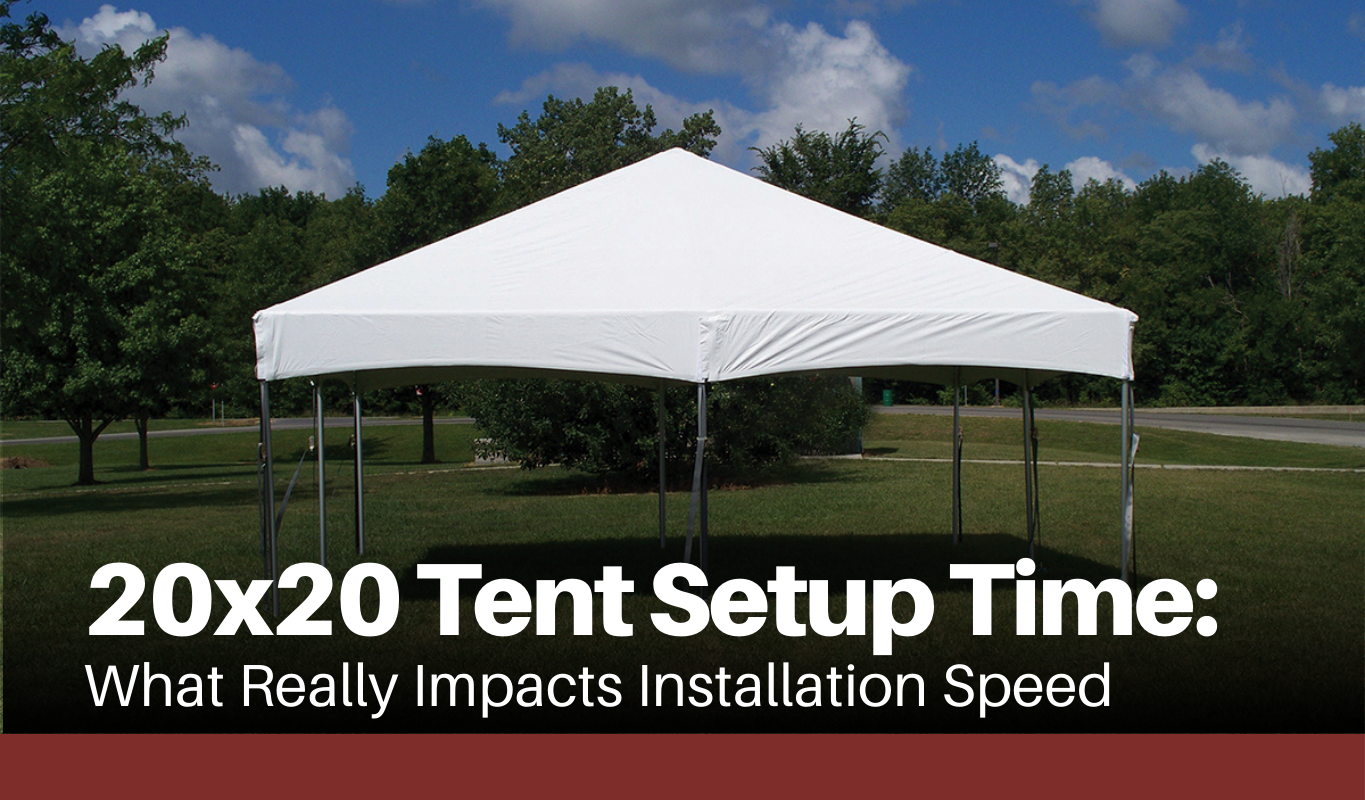 20x20 Tent Setup Time: What Really Impacts Installation Speed