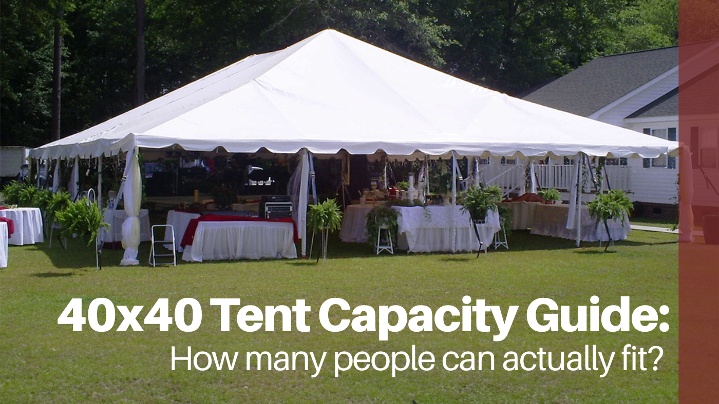 40x40 Tent Capacity Guide: How many people can actually fit?