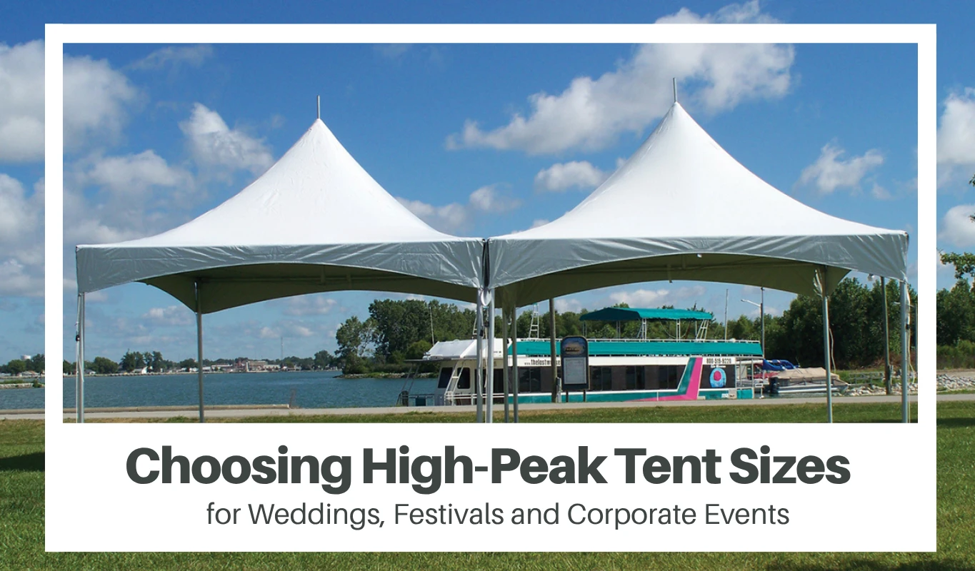 Choosing High-Peak Tent Sizes for Weddings, Festivals and Corporate Events