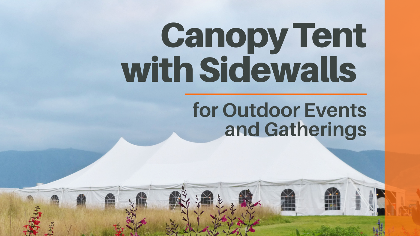 Canopy Tent with Sidewalls for Outdoor Events and Gatherings