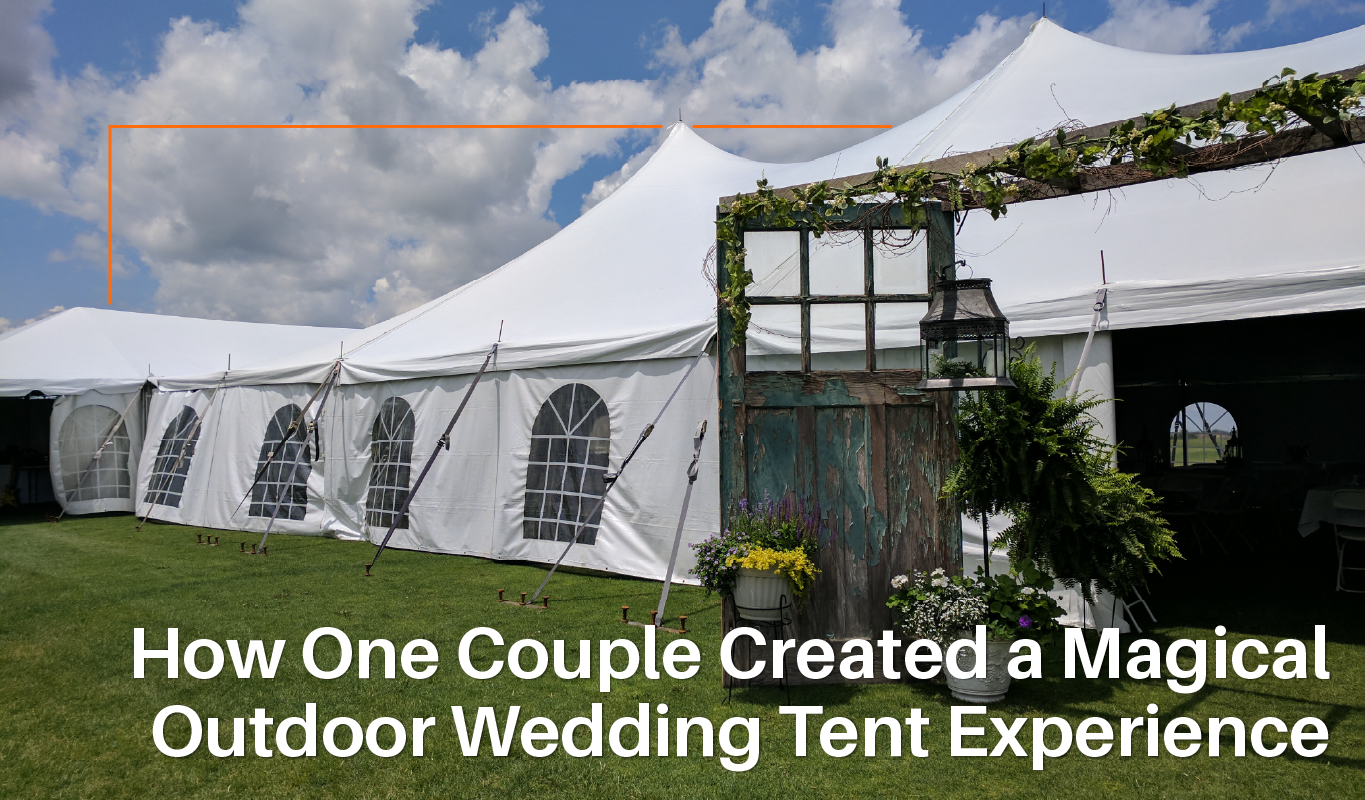 How One Couple Created a Magical Outdoor Wedding Tent Experience