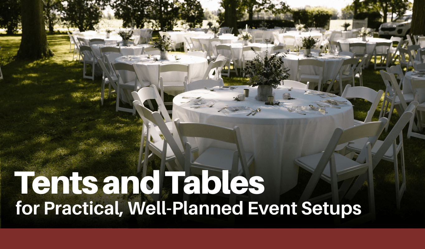 Setup Table Simple Event Tents and Tables for Practical, Well-Planned Event Setups - CELINA