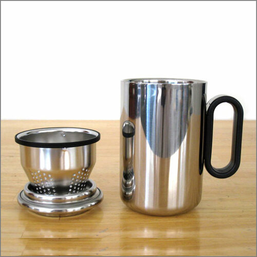 Stainless Tea Infuser Mug with Infuser Basket - Tea Haven