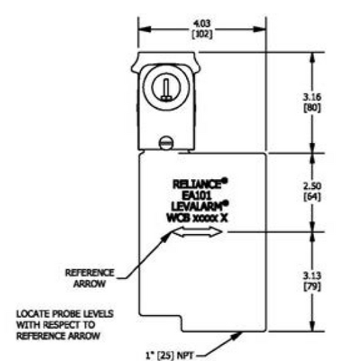 EA101D Levalarm Assembly with “T” Probe