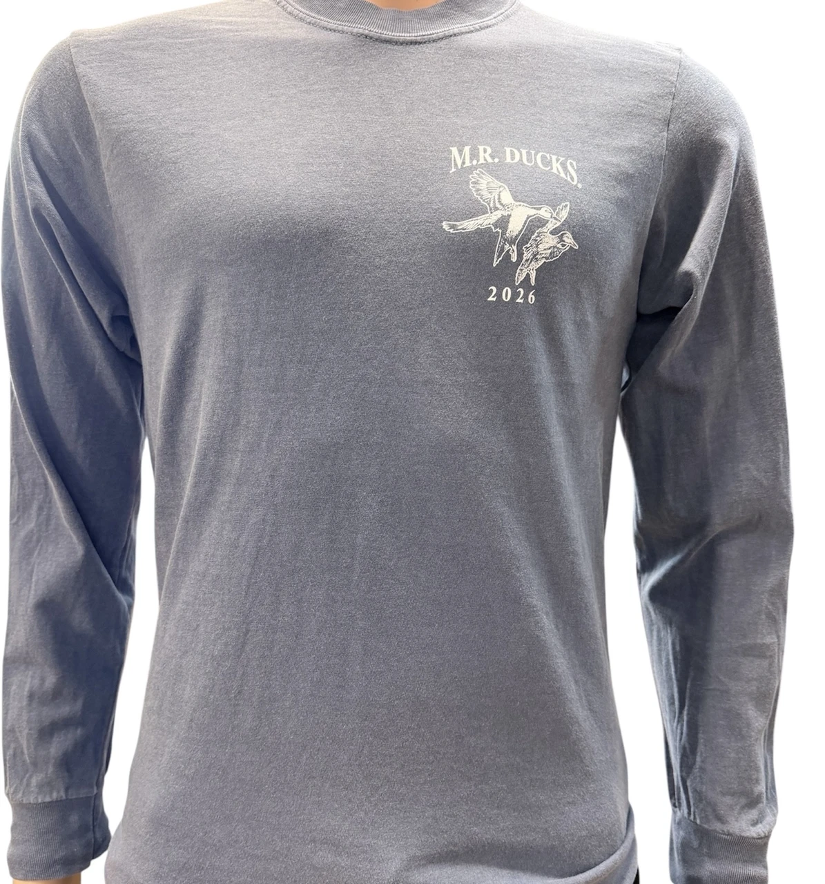 M R Ducks Rugby Top M.R. Ducks® 2026 Collection Long Sleeve Tee In Denim Blue