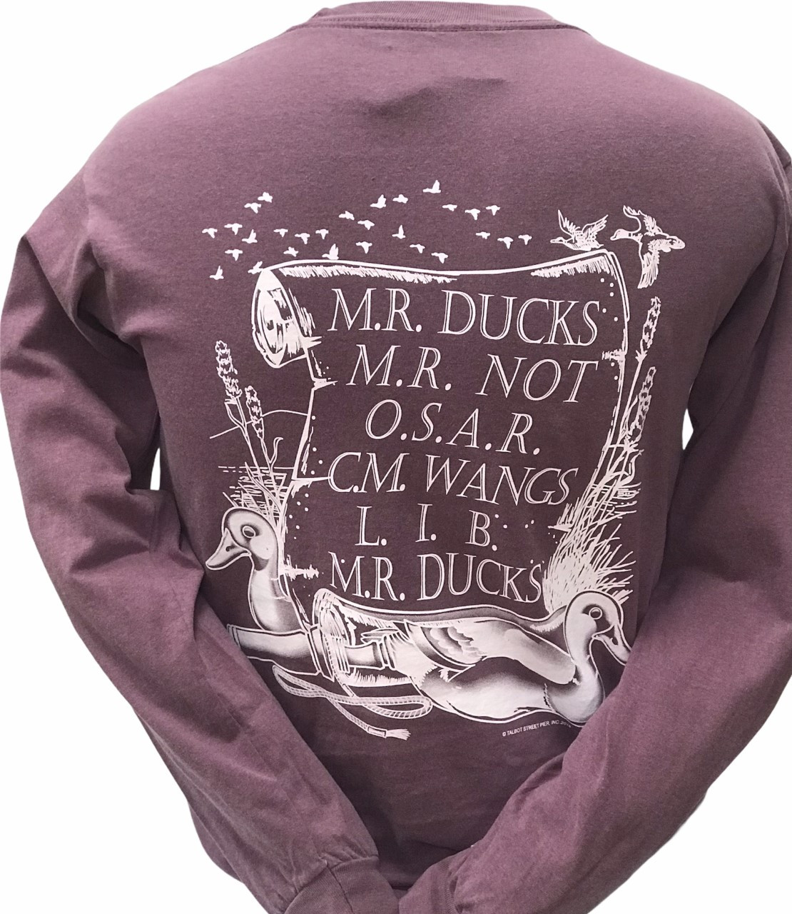 M R Ducks Poem Collection L S Tee In Berry