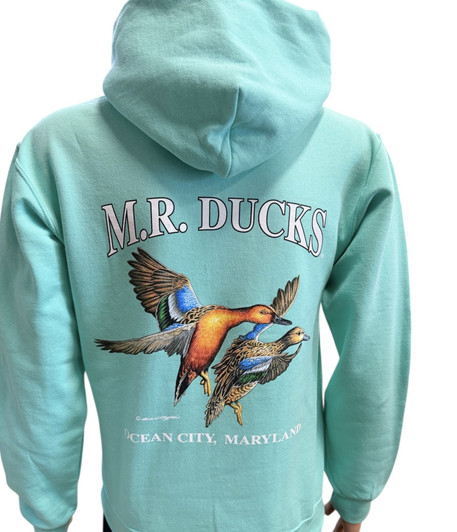 M.R. Ducks® 2026 Collection Hooded Sweat Shirt In Mint Green