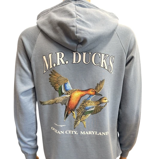 M.R. Ducks® 2026 Collection Full Zip Ladies Sweat Shirt In Blue