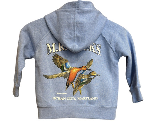 M.R. Ducks® 2026 Collection Youth Hooded Sweat Shirt In Light Blue