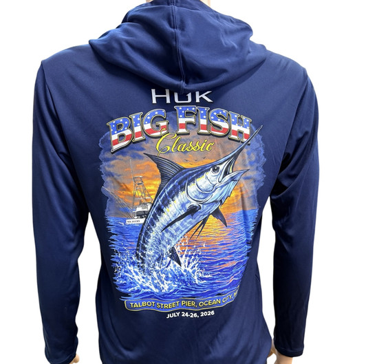 Big Fish Classic® 2026 Performance Hooded Long Sleeve In Navy