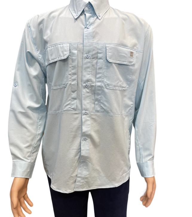 HUK® A1A Woven Long Sleeve Button Up Shirt