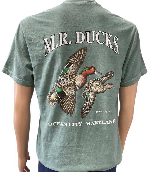 2024 M.R. Ducks® Collection Short Sleeve Pocket Tee In Green