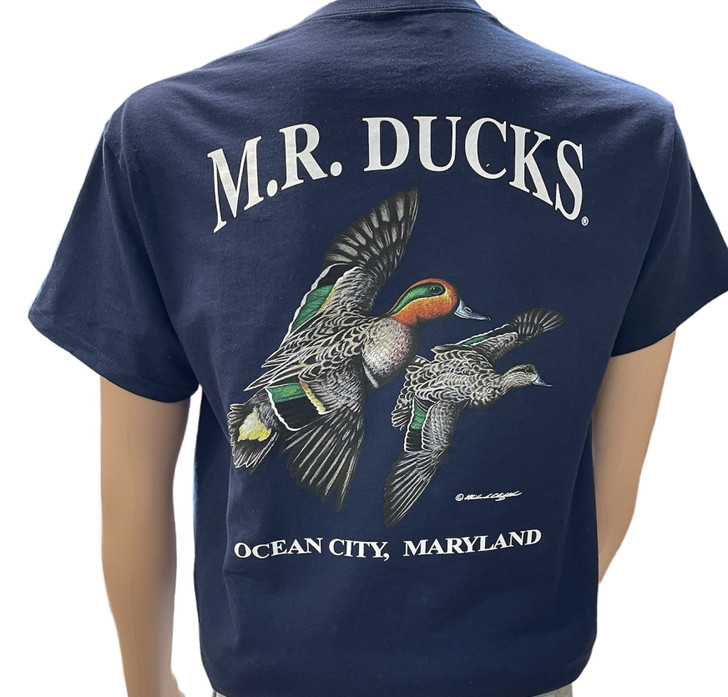 2024 M.R. Ducks® Collection Short Sleeve Pocket Tee In Navy