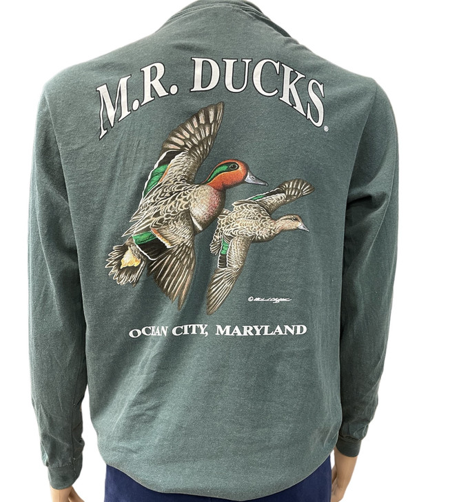2024 M.R. Ducks® Collection Long Sleeve Tee In Green