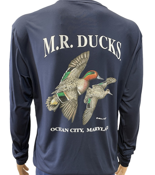 M.R. Ducks® 2024 Collection Performance Long Sleeve Tee In Navy