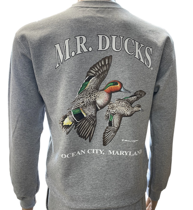 M.R. Ducks® 2024 Collection Crew Neck Sweat Shirt In Gray