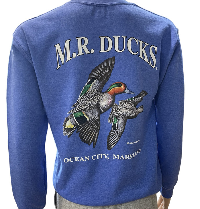 M.R. Ducks® 2024 Collection Crew Neck Sweat Shirt In Royal Blue