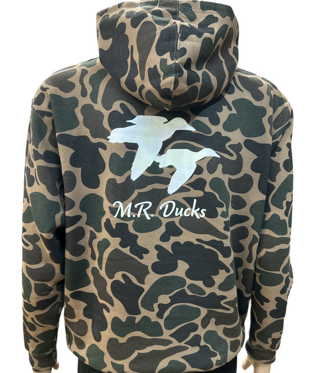 M.R. Ducks® Mens Hooded Sweat Shirt W/ Silhouette Ducks
