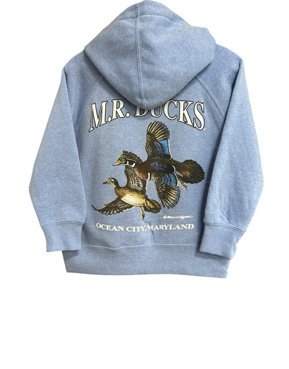 M.R. Ducks® 2025 Collection Youth Hooded Sweat Shirt In Blue