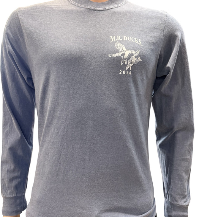 M.R. Ducks® 2026 Collection Long Sleeve Tee In Denim Blue