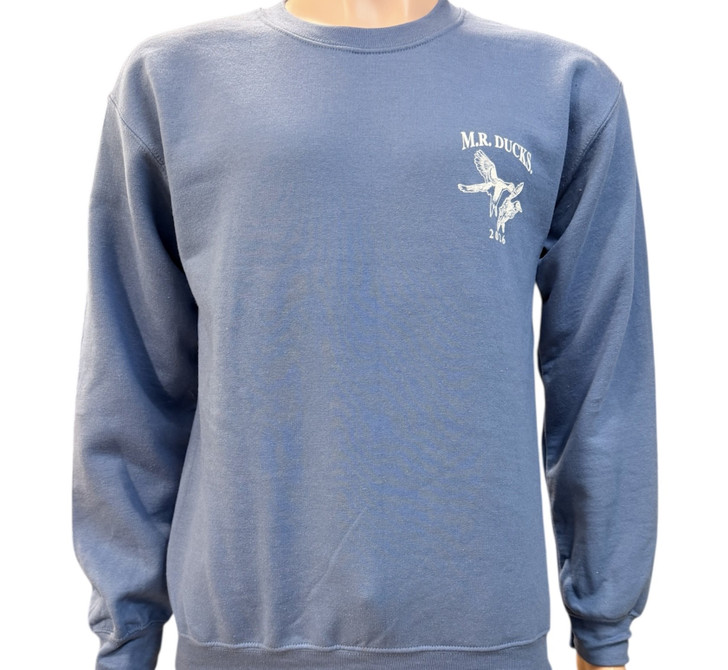 M.R. Ducks® 2026 Collection Crew Neck Sweat Shirt In Denim Blue