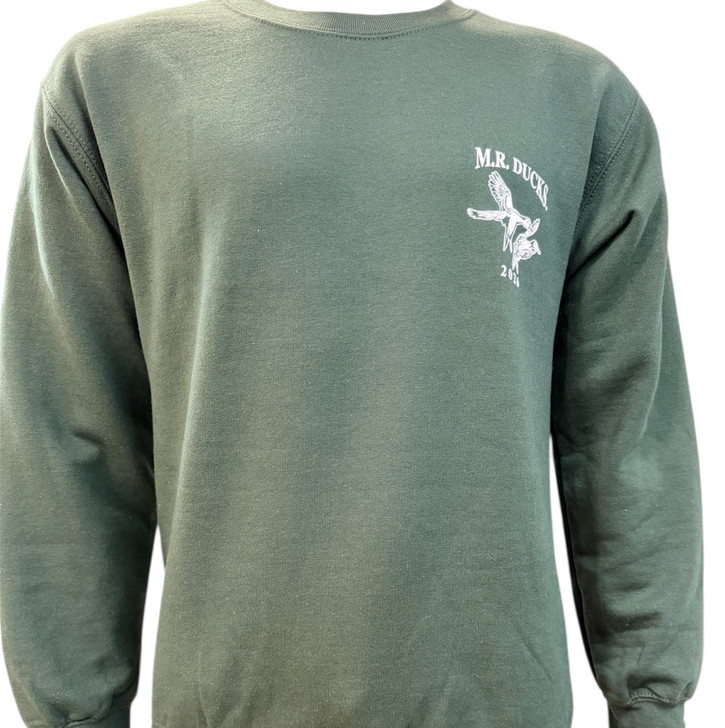M.R. Ducks® 2026 Collection Crew Neck Sweat Shirt In Hunter Green