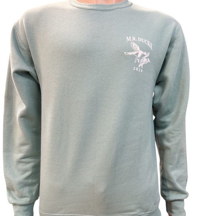M.R. Ducks® 2026 Collection Crew Neck Sweat Shirt In Sage Green