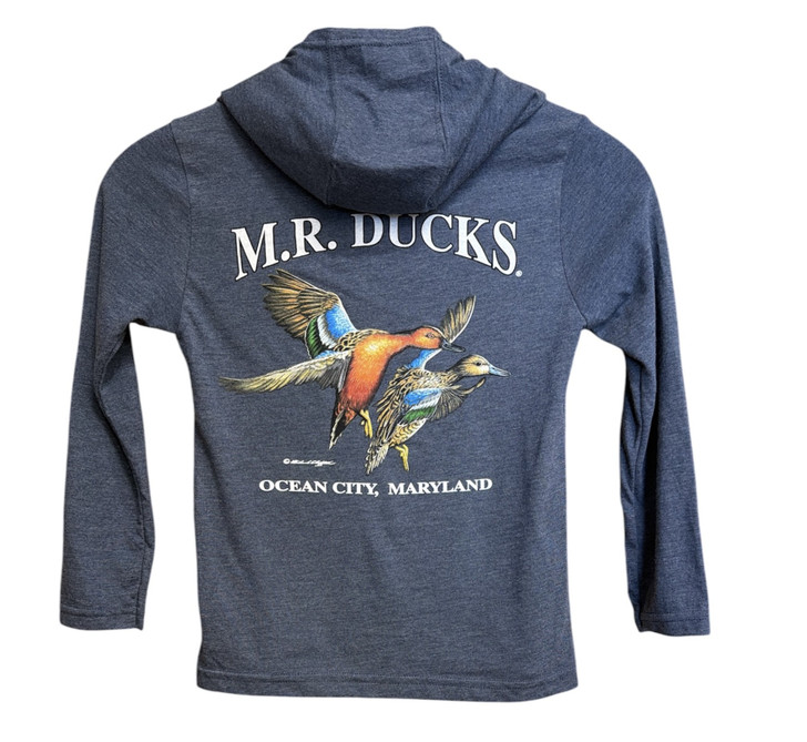 M.R. Ducks® 2026 Collection Youth Hooded Long Sleeve Tee