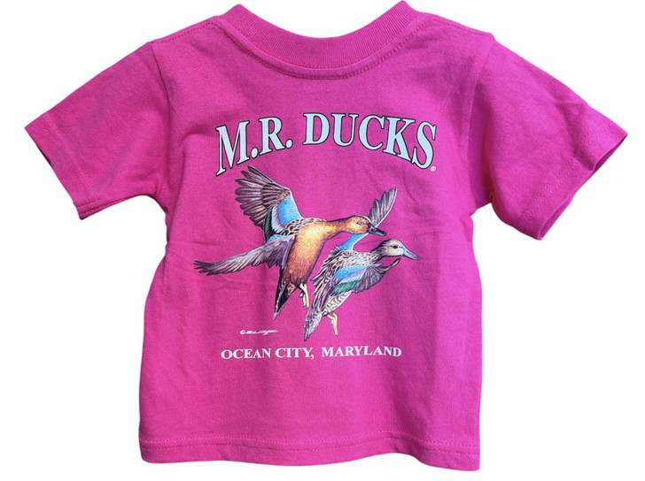 M.R. Ducks® 2026 Collection 12 Month Short Sleeve Tee In Pink