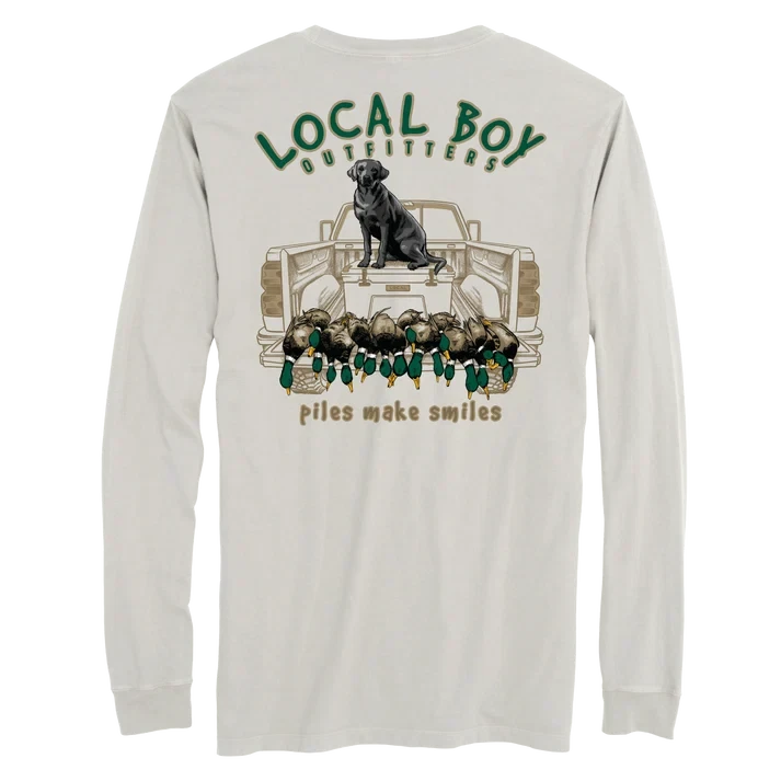 Local Boy Outfitters® Piles Makes Smiles Long Sleeve Tee