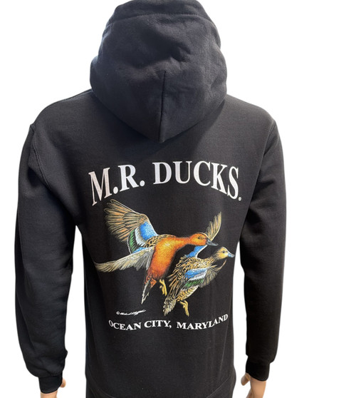M R Ducks Rugby Top M.R. Ducks® 2026 Collection Hooded Sweat Shirt In Black
