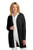 Mercer+Mettle® Women’s Open-Front Cardigan Sweater (Grey or Black) with left chest embroidered logo