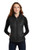 Women's Packable Port Authority® BLACK Puffy Vest with Embroidered LEFT CHEST Logo