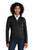 AA Ladies Sweater Fleece Jacket (Grey or Black) with left chest embroidered logo