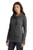 New Era® Ladies Tri-Blend Fleece Full-Zip Hoodie (Black Heather or Grey Heather) with left chest embroidered logo