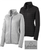 Port Authority® Ladies Sweater Fleece Jacket (Grey or Black) with left chest embroidered logo