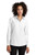 MERCER+METTLE™ Women’s Long Sleeve Stretch Woven Shirt (BLACK or WHITE) with left chest  embroidered logo
