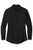 MERCER+METTLE™ Women’s Long Sleeve Stretch Woven Shirt (BLACK or WHITE) with left chest  embroidered logo
