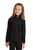 Sport-Tek ®PosiCharge ®1/4-Zip Pullover  Youth & Adult (BLACK) with Wild Rose Embroidered Logo Left Chest