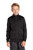 Sport-Tek ®  Tricot Sleeve  Track Jacket Youth & Adult (BLACK) with Wild Rose Embroidered (see also ladies option)