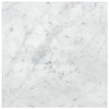 Italian White Carrera Marble Bianco Carrara 18x18 Marble Tile Polished
